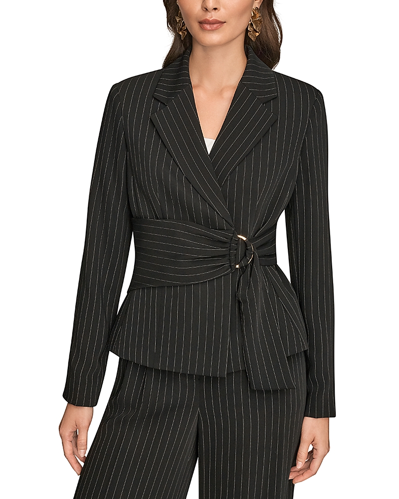 Donna Karan New York Belted D Ring Blazer