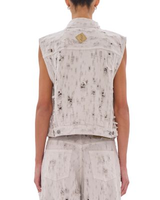Ryder Bull Destroyed Denim Vest