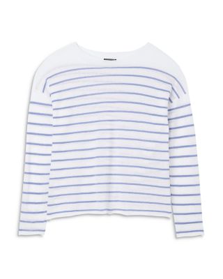 Linen Cotton Jewel Neck Sweater