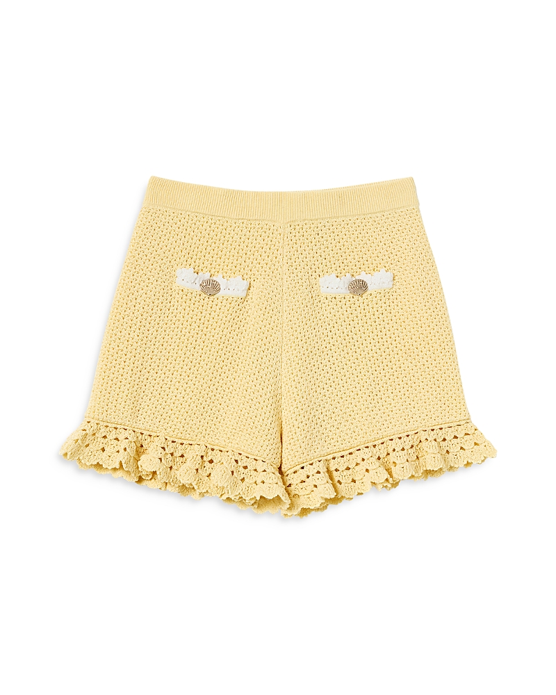 Self-Portrait Girls' Pointelle Knit Shorts - Little Kid, Big Kid