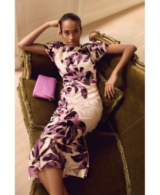 Tilly Floral Burnout Midi Dress