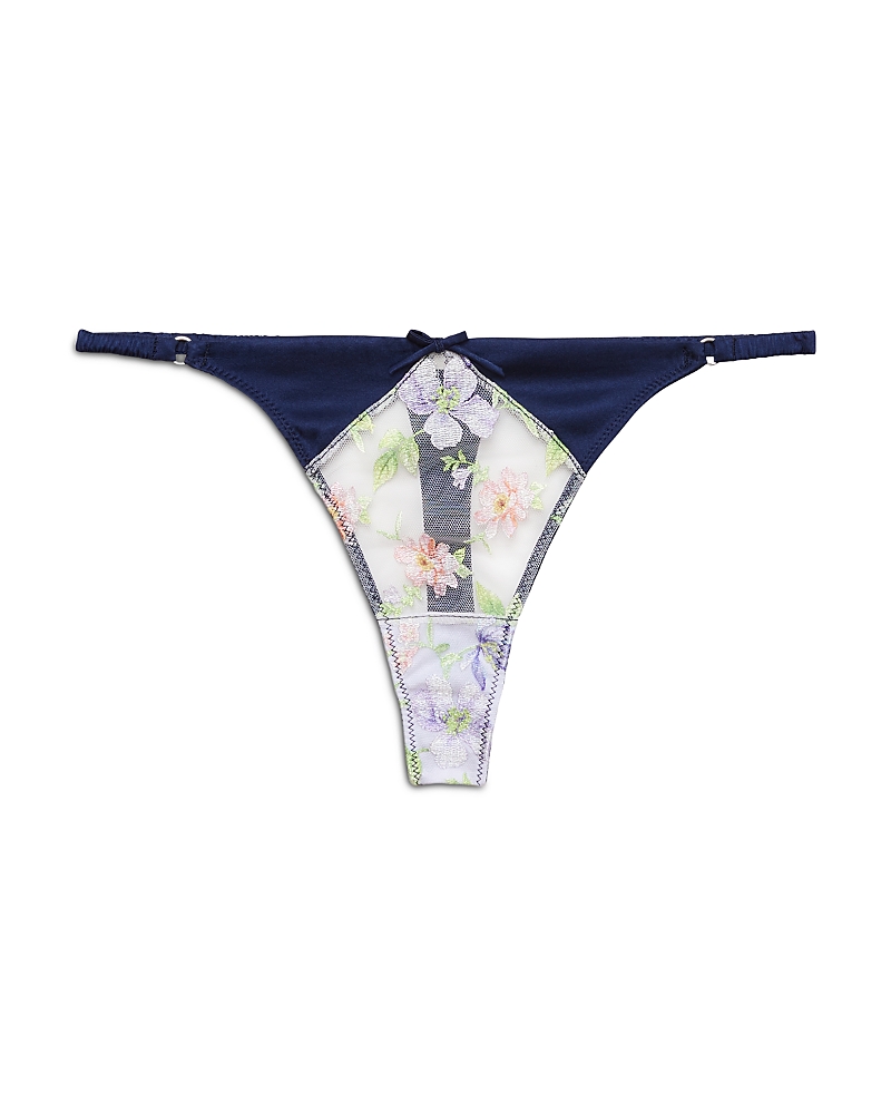 Fleur du Mal Elara Embroidery Thong