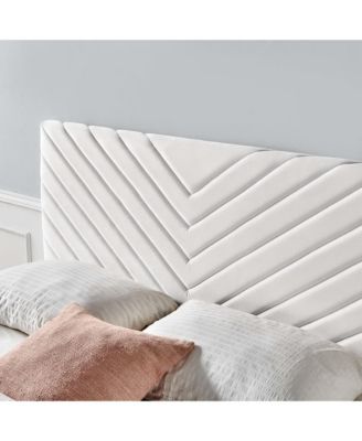Modway Alyson Angular Channel Tufted Performance Velvet Headboard, Full/Queen