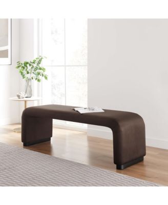 Koda Performance Velvet Waterfall Long Bench