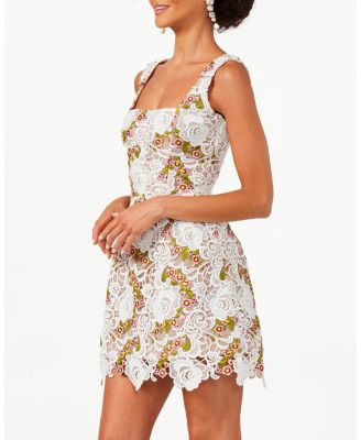 Belen Square Neck Floral Mini Dress