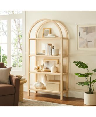  Vexley 72 Inch Large Arched Bookshelf