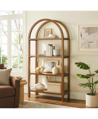  Vexley 72 Inch Large Arched Bookshelf