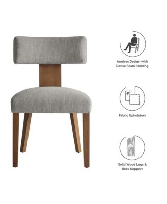  Nalani Fabric Upholstered Dining Chairs, Set of 2