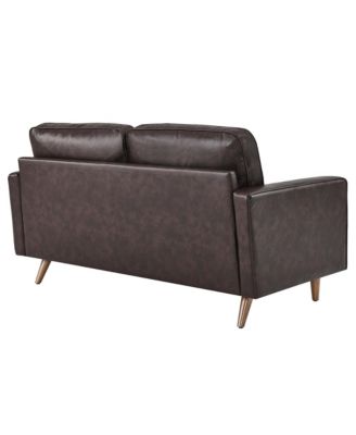  Valour Leather Loveseat
