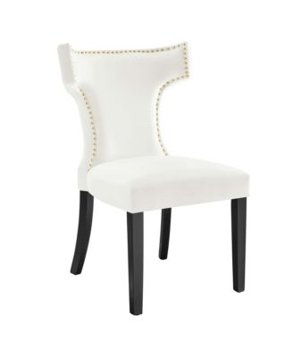  Curve Performance Velvet Dining Chairs, Set of 2