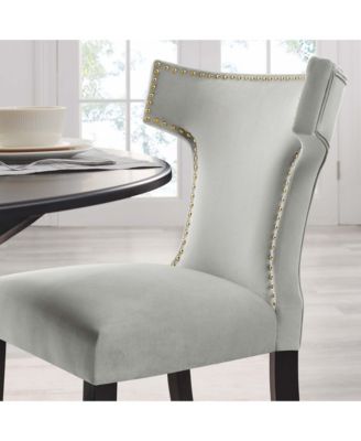  Curve Performance Velvet Dining Chairs, Set of 2