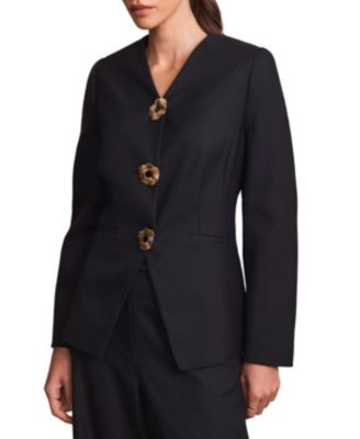  Women's Wool Blend Sculpted Jacket