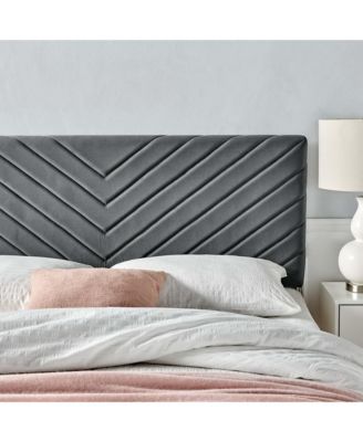 Modway Alyson Angular Channel Tufted Performance Velvet Headboard, Full/Queen