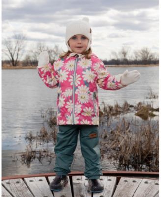  Unisex Rib Knit Mittens with Cord - Baby