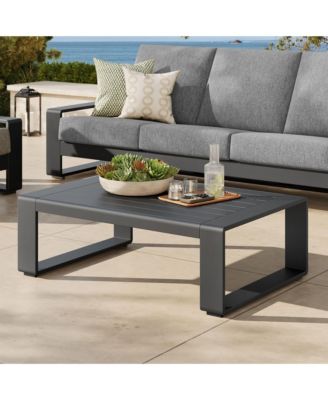  Lirienne Outdoor Patio Aluminum Coffee Table