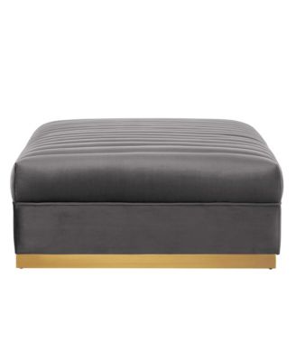  Sanguine Channel Tufted Performance Velvet Modular Sectional Sofa Ottoman