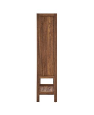 Capri Tall Wood Grain Standing Storage Cabinet