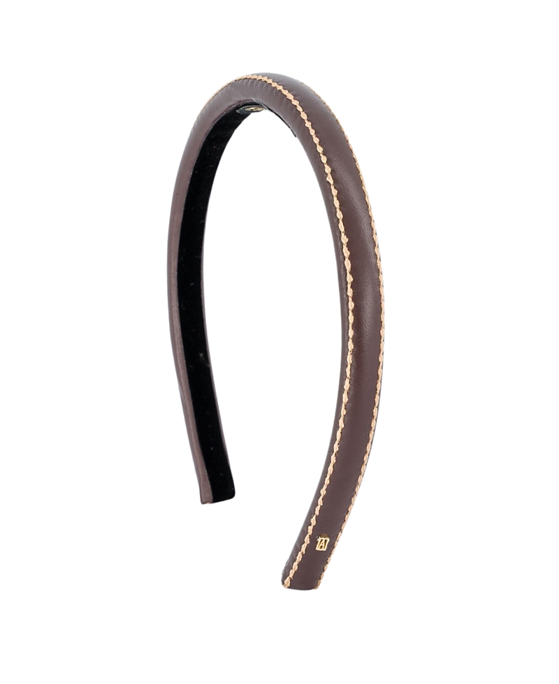 Alexandre de Paris Sellier Leather Headband