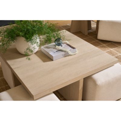 Dockside Cocktail Table with Four Ottomans