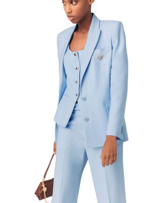 Vigalue Double Breasted Suit Jacket