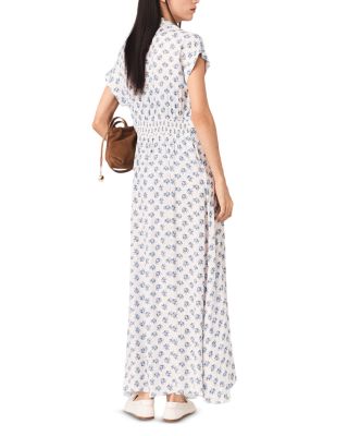 Jacquard Print Maxi Dress