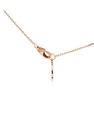  0.30-0.39CT C de Cartier Necklace 18K Rose Gold and Diamond, 16.75"