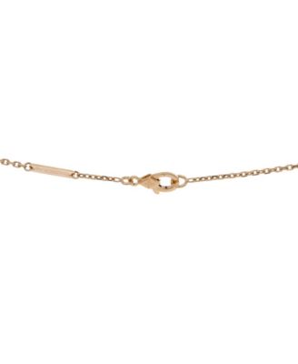  Lucky Alhambra Butterfly Pendant Necklace 18K Gold with Mother of Pearl, 16.75"