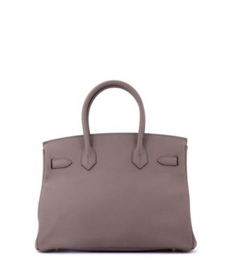 Birkin 30 Handbag Grey Epsom with Gold Hardware