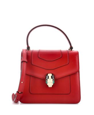  Small Serpenti Forever Top Handle Bag Leather