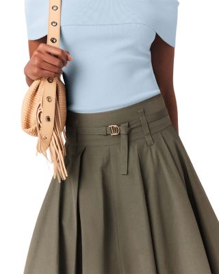 Jeji Belted Midi Skirt