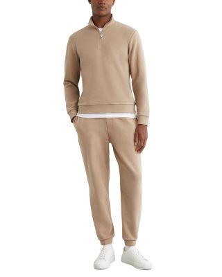 Brushed Rib Half-Zip Sweatshirt