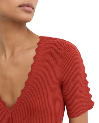 Marcy Scalloped Edge Top