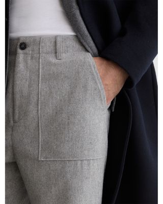 Wide Leg Wool Trousers