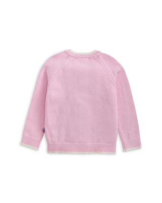 Girls' Crewneck Tipping Magnetic Cardigan - Little Kid, Big Kid