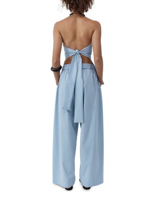 Strapless Tie Back Top