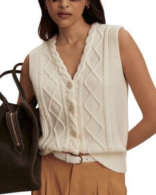 Tatyana Cable Knit Vest