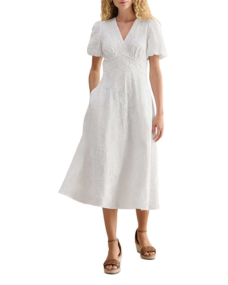 Hobbs London Clementine Embroidered Dress