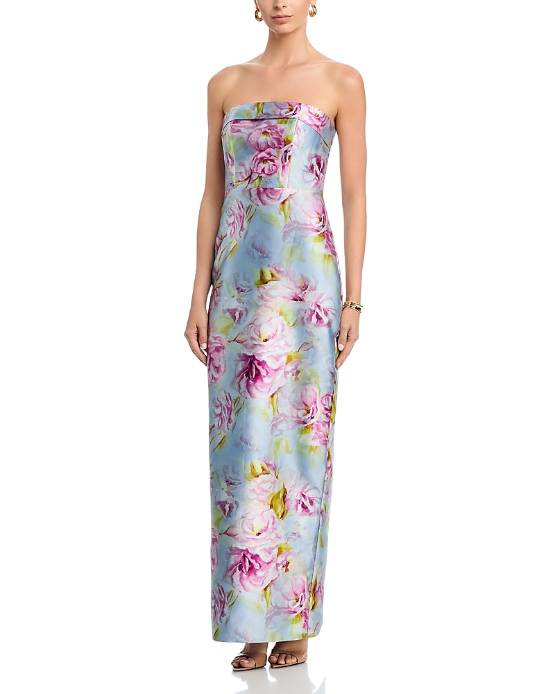 Theia Cleo Strapless Column Gown