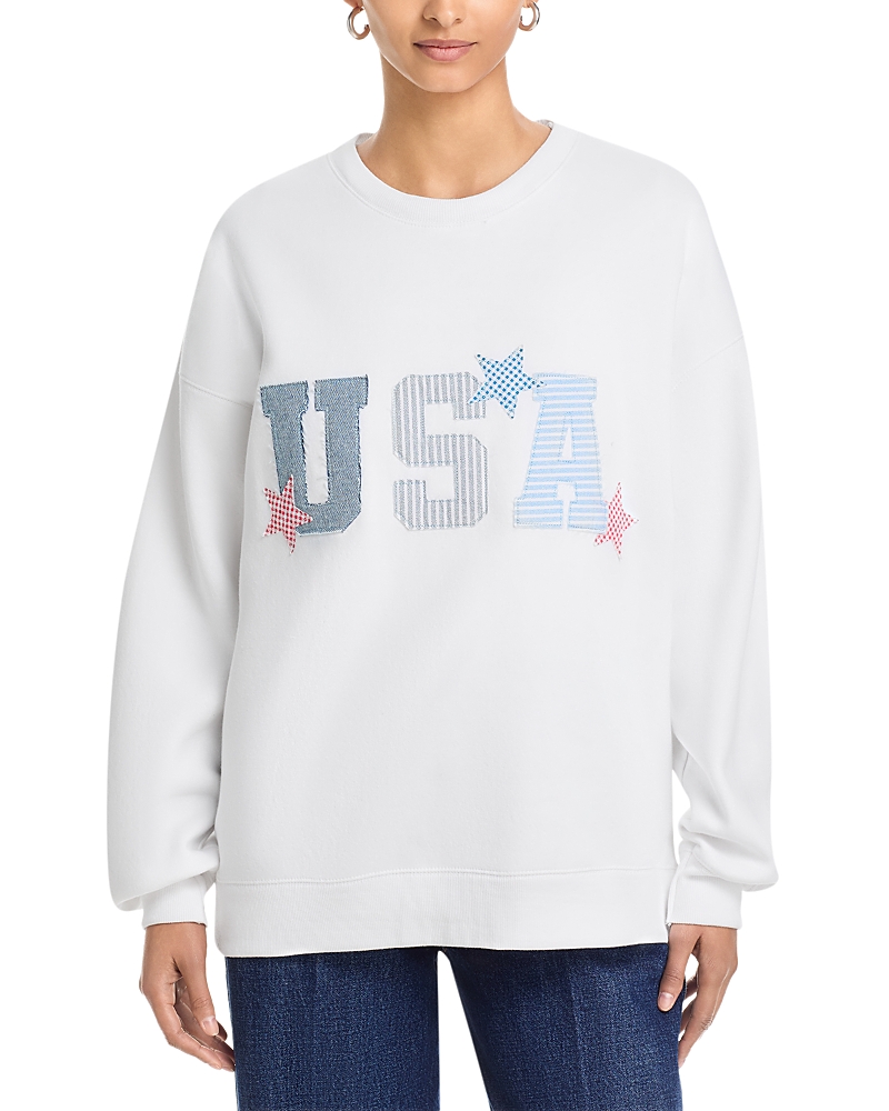 Vintage Havana Heavy Surfwash Crewneck Applique Sweatshirt
