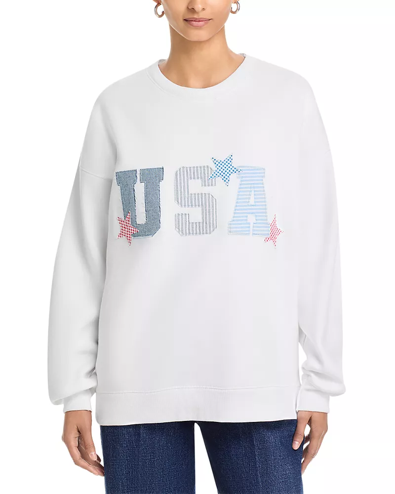 Vintage Havana Heavy Surfwash Crewneck Applique Sweatshirt