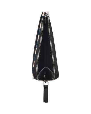 The Stripe Canvas Top Zip Wallet