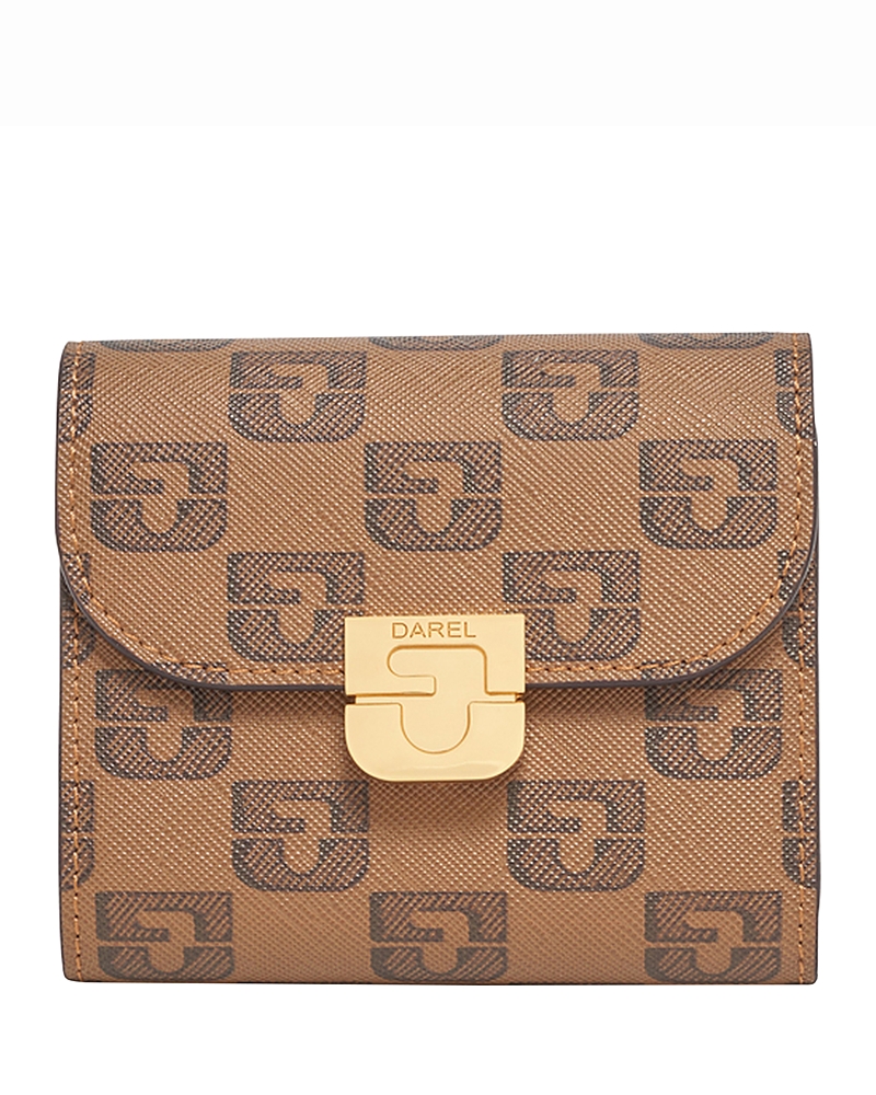 Gerard Darel Mini Logo Print Leather Wallet