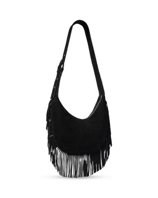 Sia Suede Fringe Shoulder Bag