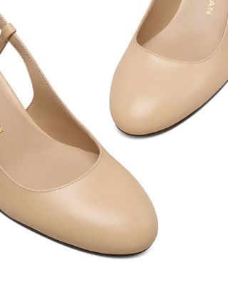 Women's Babette Leather Mary Jane Slingback Pumps