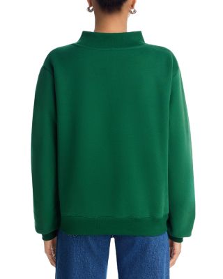 Palms White Varsity Mock Neck Sweatshirt