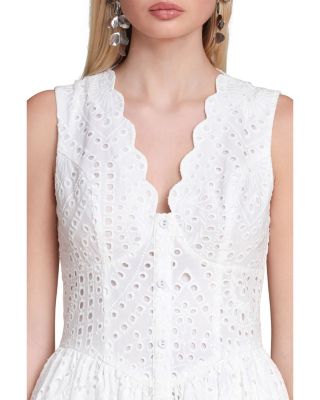 Broderie Anglaise Midi Dress