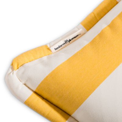 Small Striped Square Throw Pillow, 18"