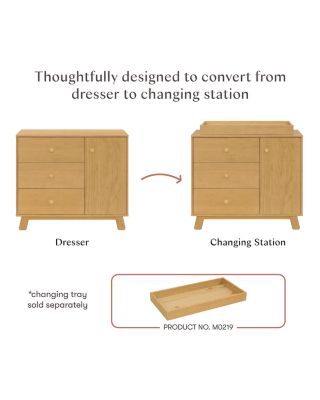 Hudson Modern 3 Drawer Dresser