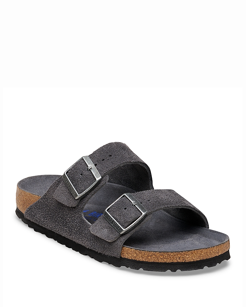 Birkenstock Men's Arizona Slide Sandals in Charcoal