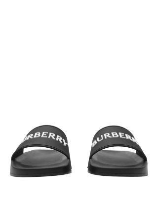 Women's Furley Black Logo Slide Sandals 